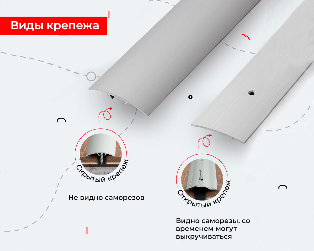 Порог разноуровневый ПР 02.2700.001 Алюминий